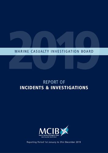 MCIB 2019 Incidents and investigations Report